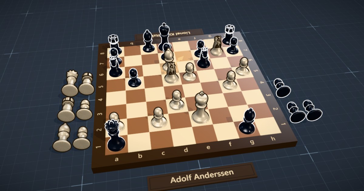 The final position of The Immortal Game